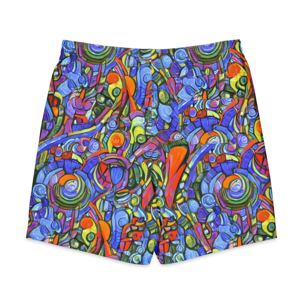 Kaleidoscope Voltage on Men's Board Shorts — Back
