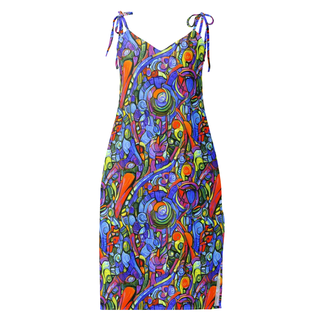 Kaleidoscope Voltage on Slip Dress — Front