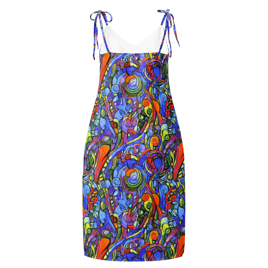 Kaleidoscope Voltage on Slip Dress — Back