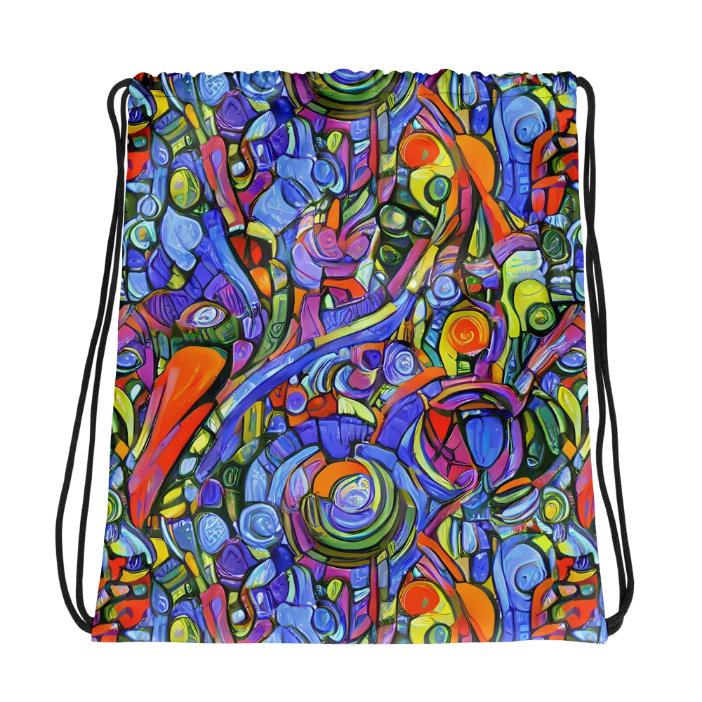 Kaleidoscope Voltage on Drawstring Bag — Photo