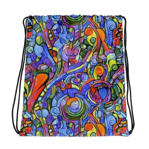 Kaleidoscope Voltage on a Drawstring Bag