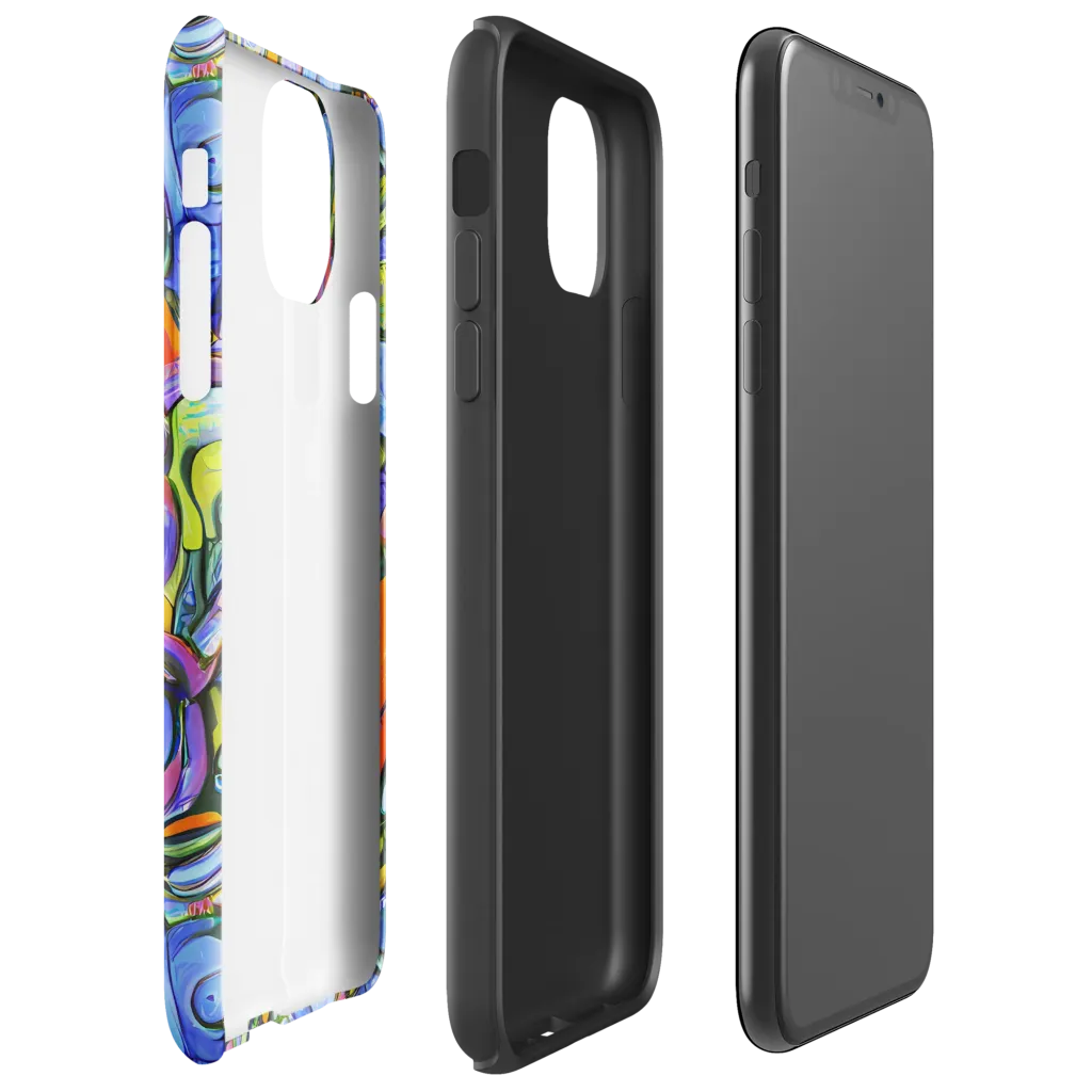 Kaleidoscope Voltage on Tough Case for iPhone® — Right