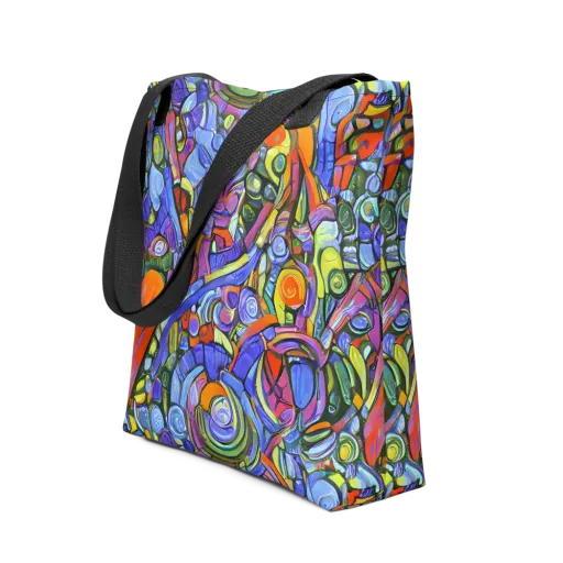 Kaleidoscope Voltage on a Tote Bag