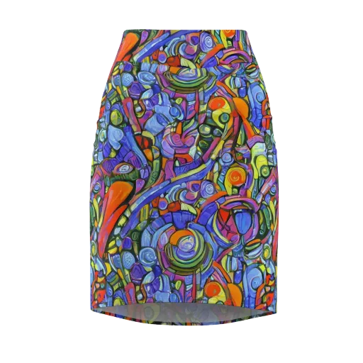Kaleidoscope Voltage on a Pencil Skirt
