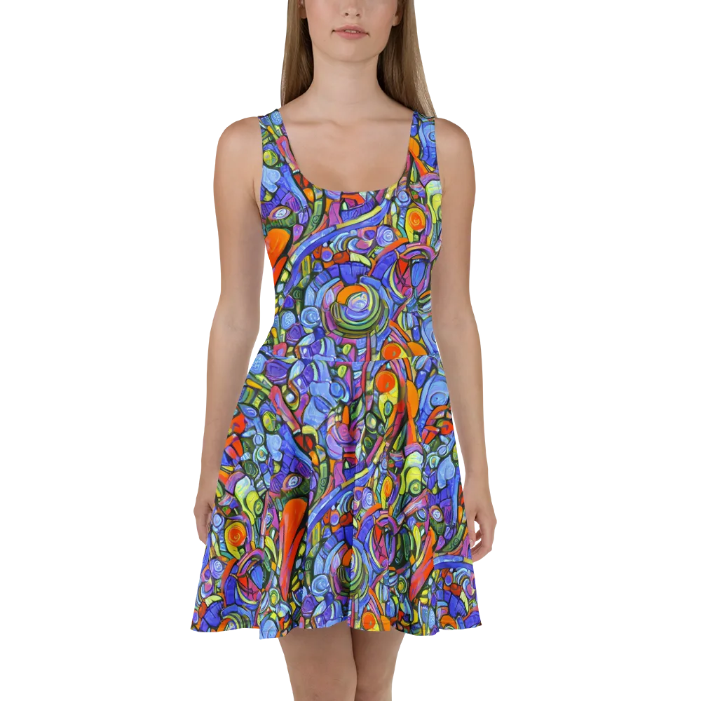 Kaleidoscope Voltage on Skater Dress — Front