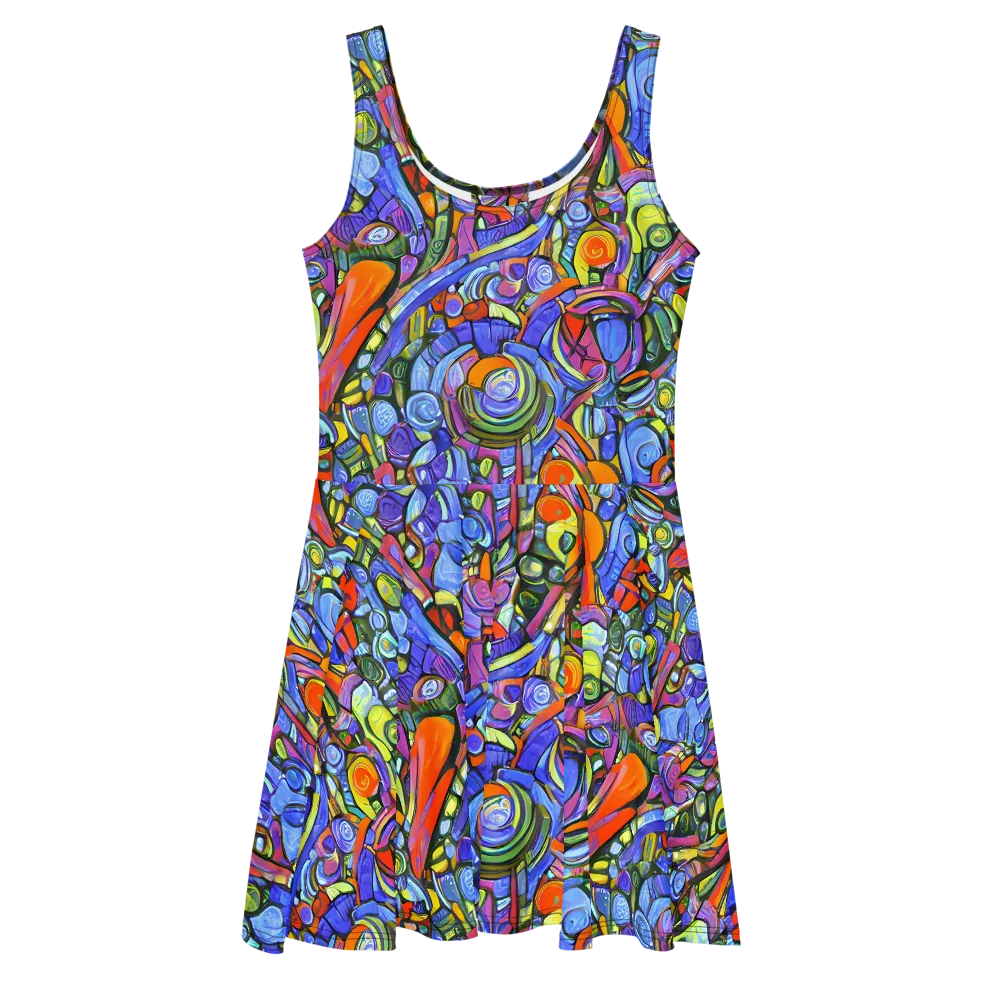 Kaleidoscope Voltage on Skater Dress — Front
