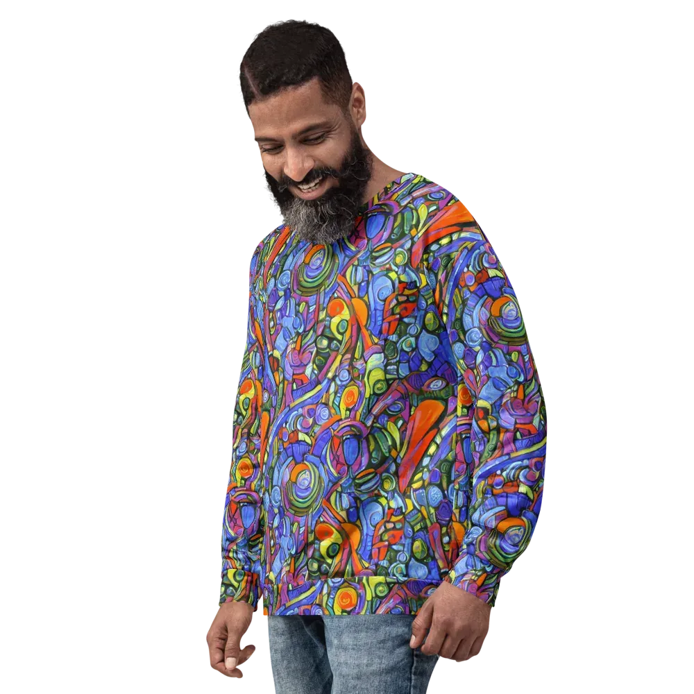 Kaleidoscope Voltage on Sweatshirt — Left Front