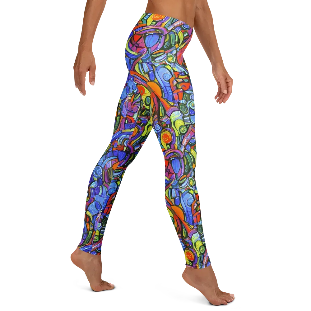 Kaleidoscope Voltage on Leggings — Right