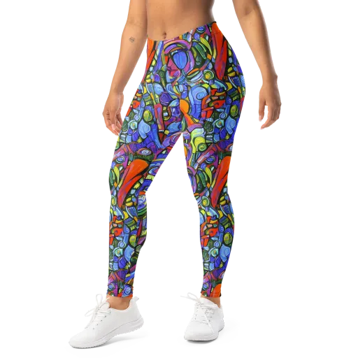 Kaleidoscope Voltage on a Leggings