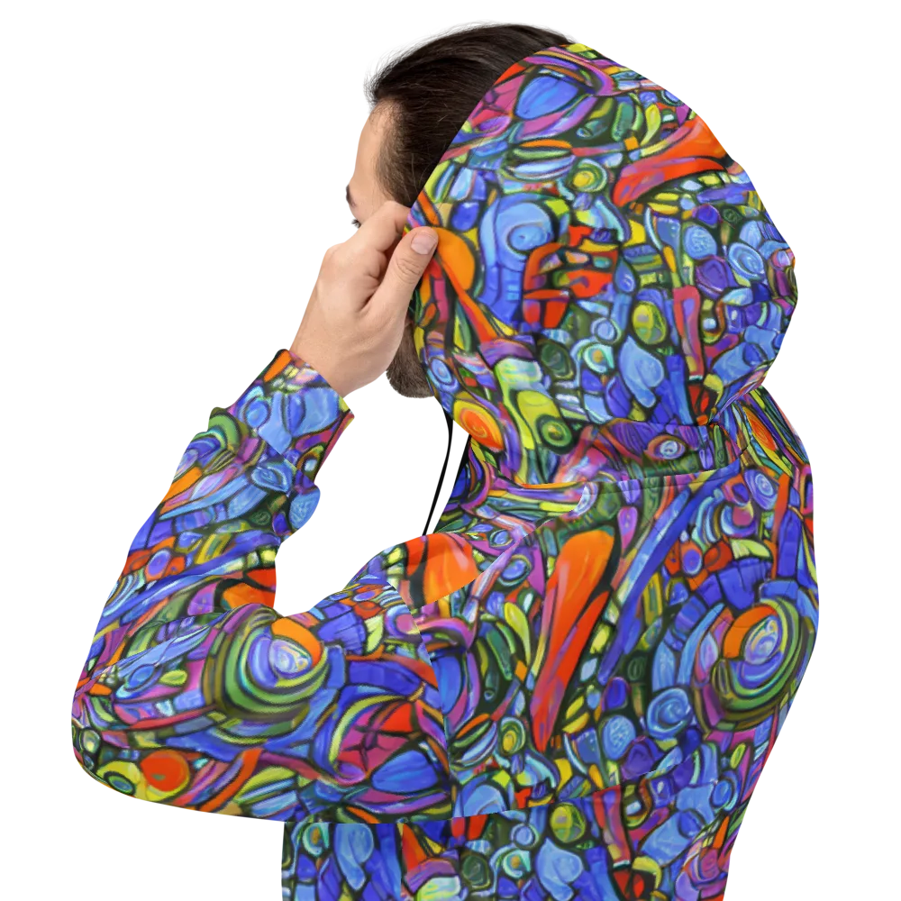 Kaleidoscope Voltage on Hoodie — Back