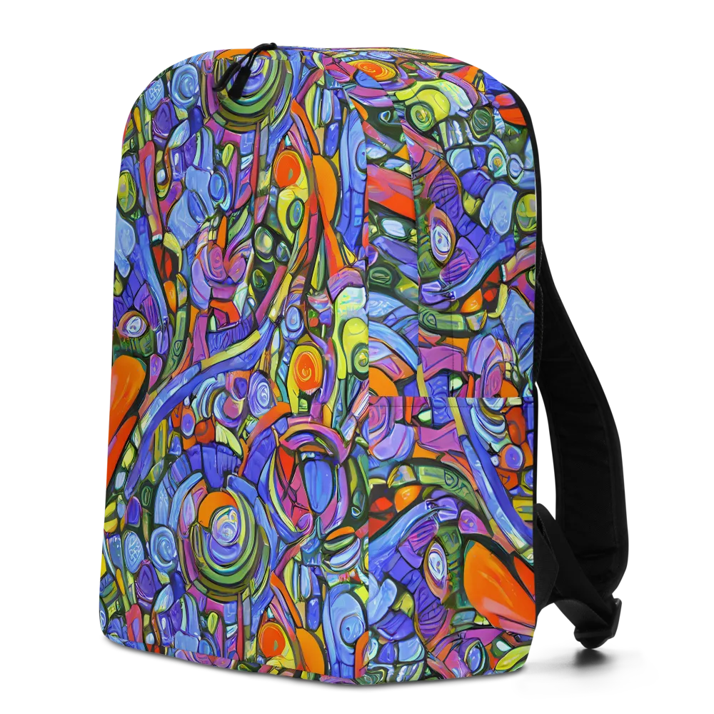 Kaleidoscope Voltage on Minimalist Backpack — Left