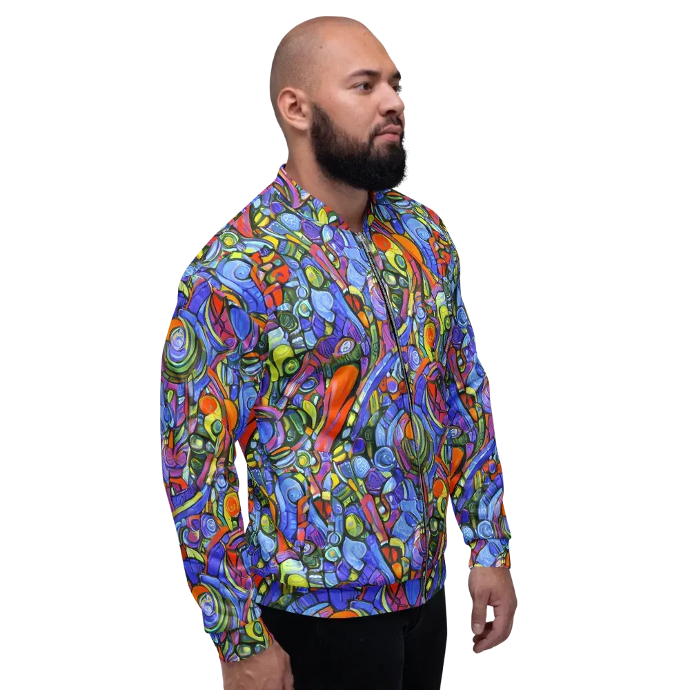 Kaleidoscope Voltage on Bomber Jacket — Right