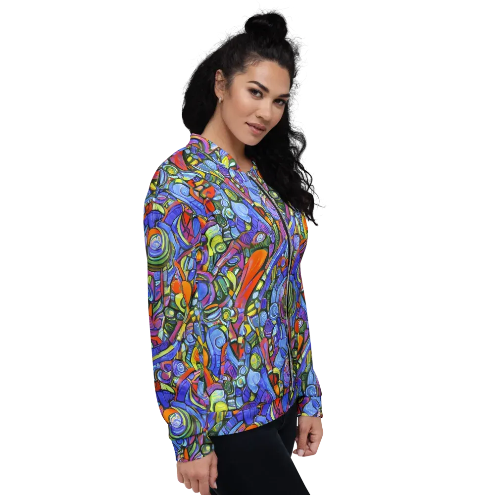 Kaleidoscope Voltage on Bomber Jacket — Right