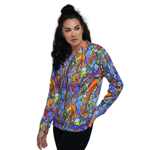 Kaleidoscope Voltage on a Bomber Jacket