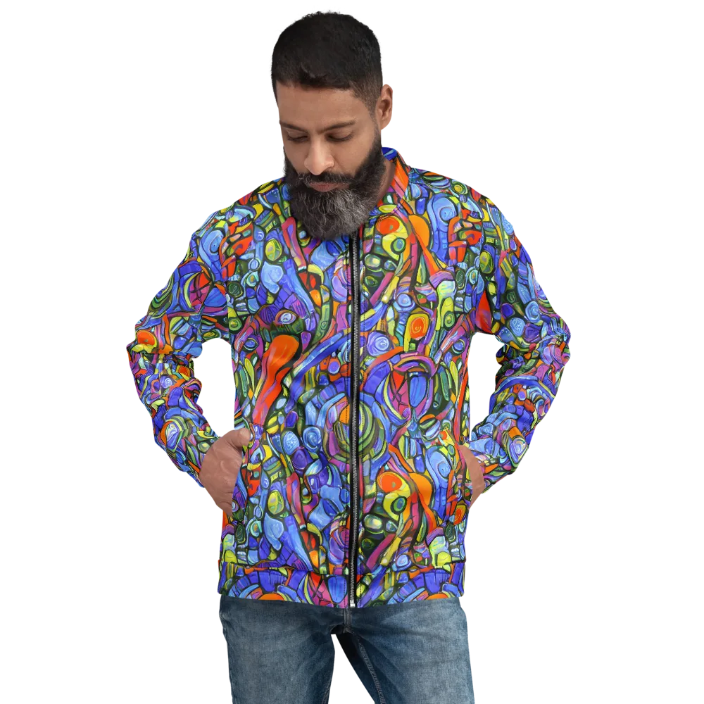 Kaleidoscope Voltage on Bomber Jacket — Front