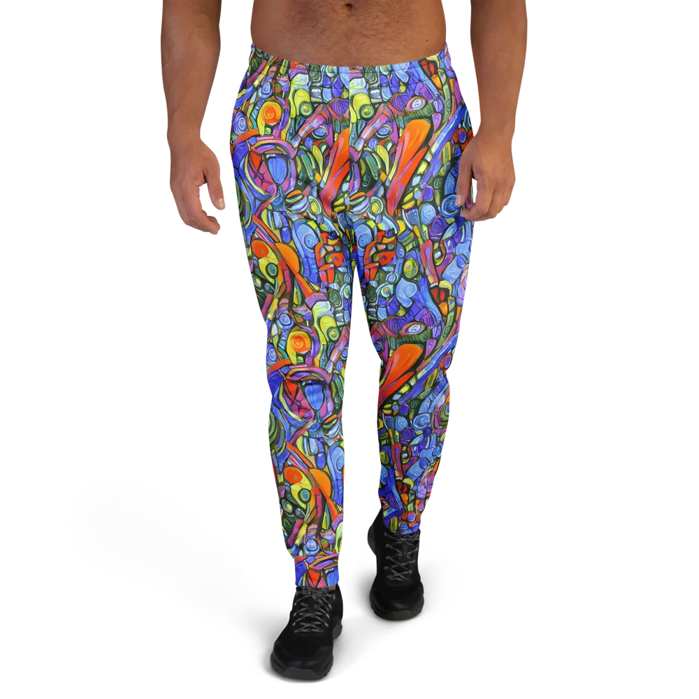 Kaleidoscope Voltage on Men's Joggers — Front