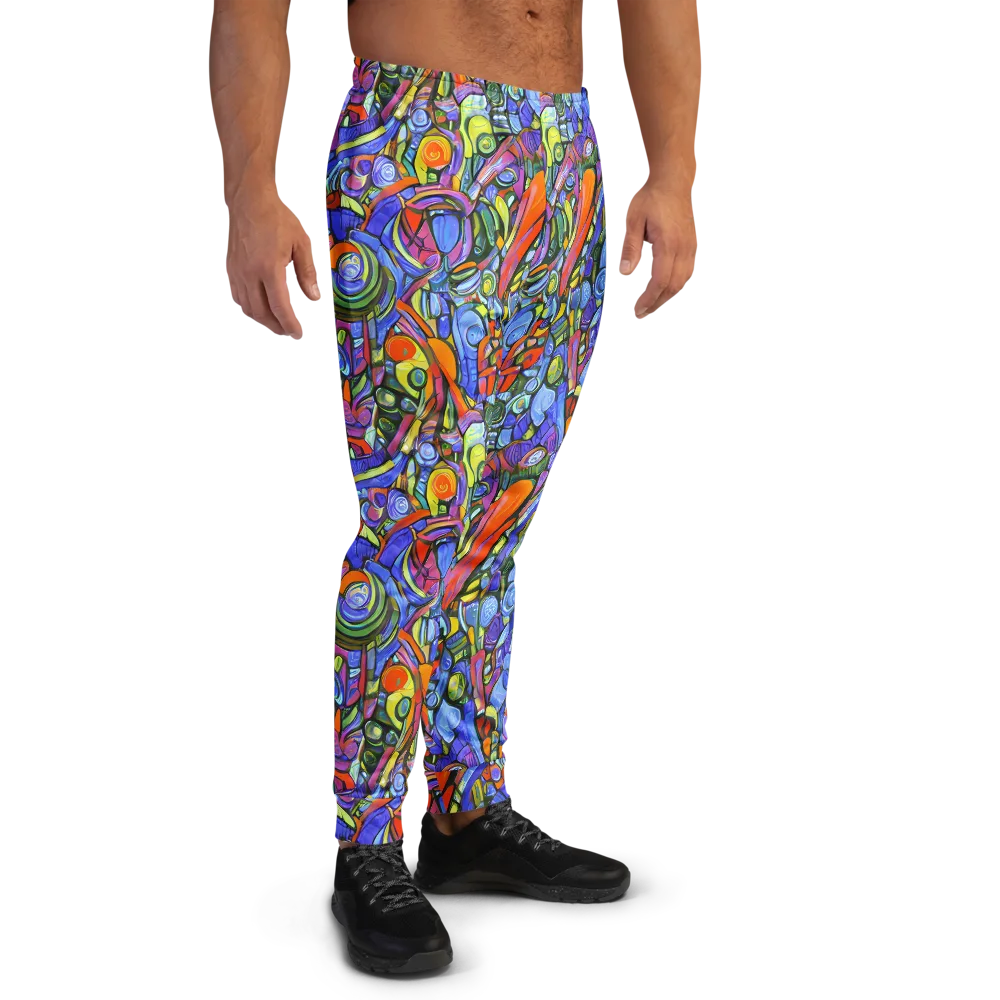 Kaleidoscope Voltage on Men's Joggers — Right