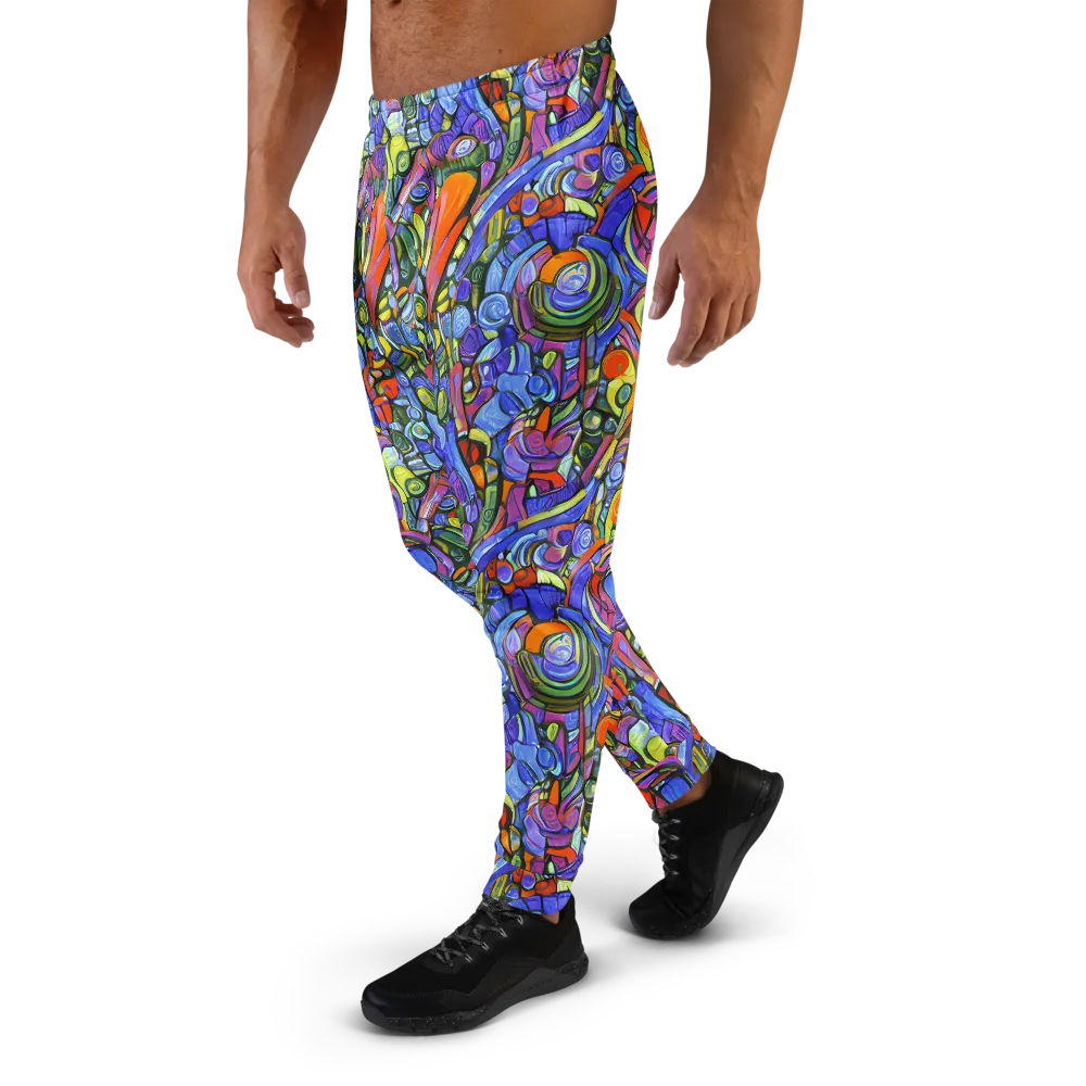 Kaleidoscope Voltage on Men's Joggers — Left