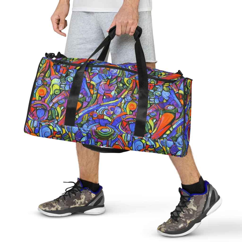 Kaleidoscope Voltage on Duffle Bag — Front