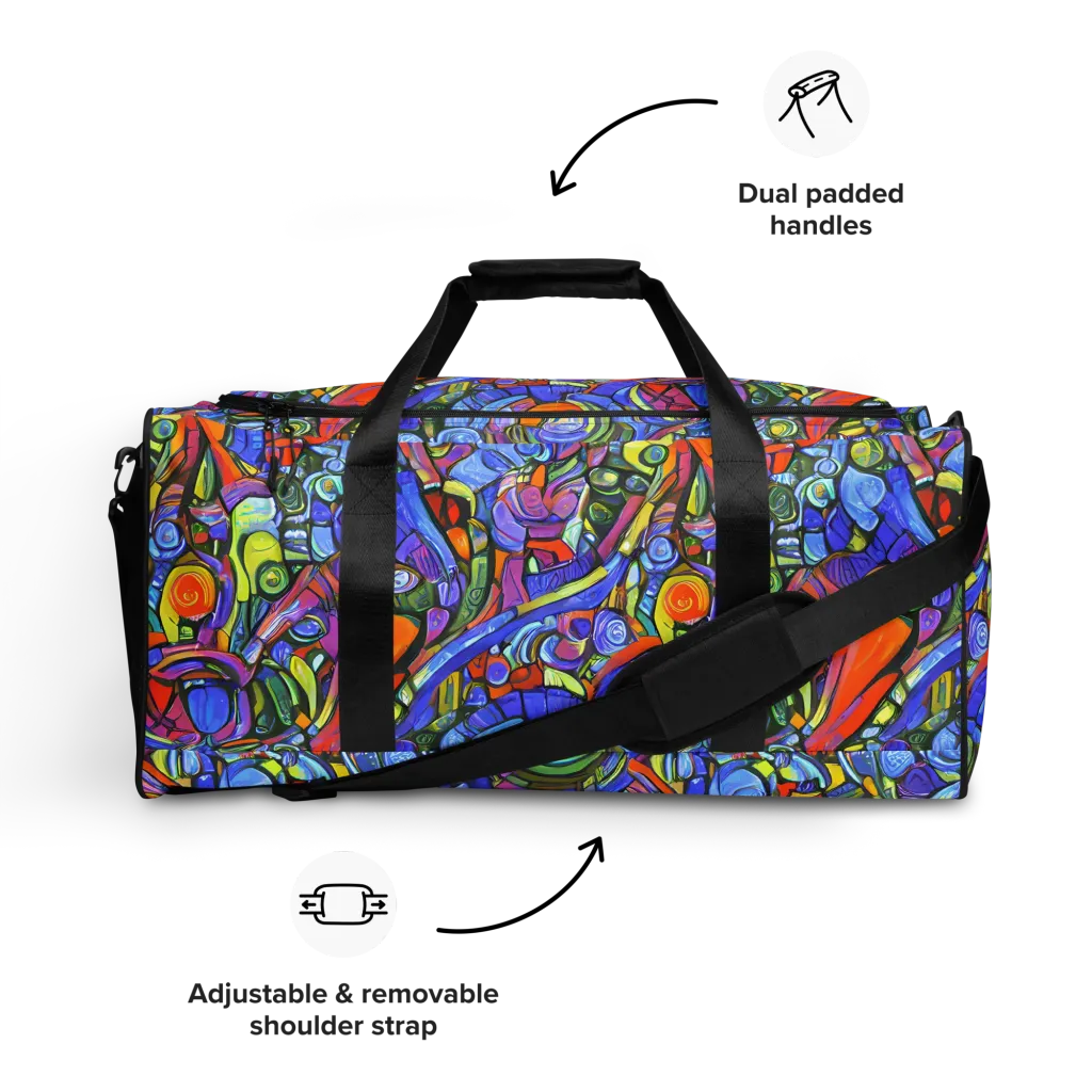 Kaleidoscope Voltage on Duffle Bag — Front