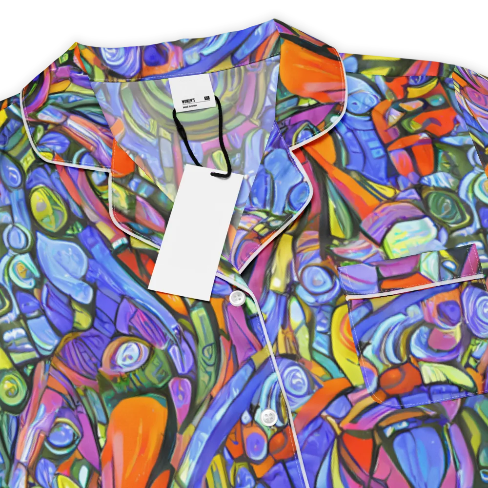 Kaleidoscope Voltage on Women's Short Sleeve Pajama Top — Product details
