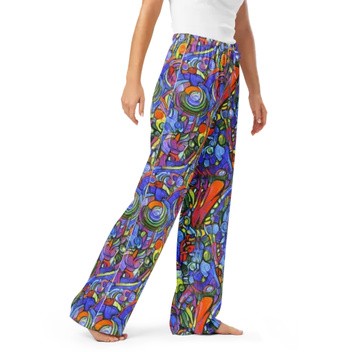 Kaleidoscope Voltage on a Women's Pajama Pants