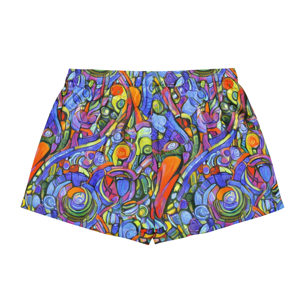 Kaleidoscope Voltage on Women's Pajama Shorts — Back
