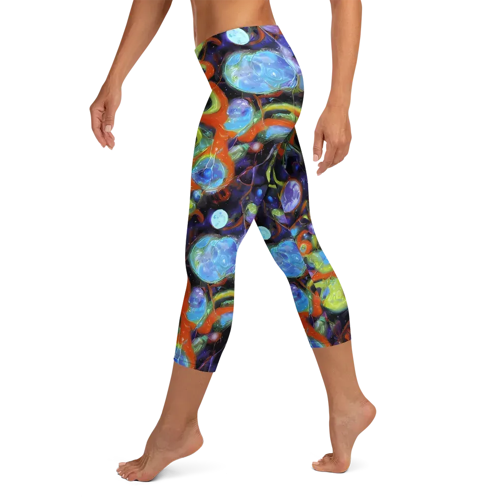 Prism Fever on Capri Leggings — Left