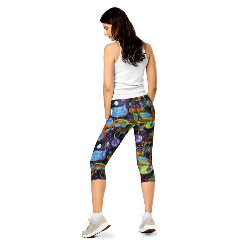 Prism Fever on Capri Leggings — Back