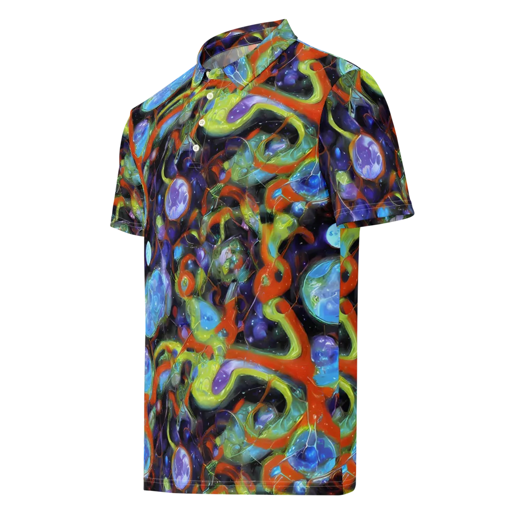 Prism Fever on Men's Slim Fit Polo Shirt — Left Front