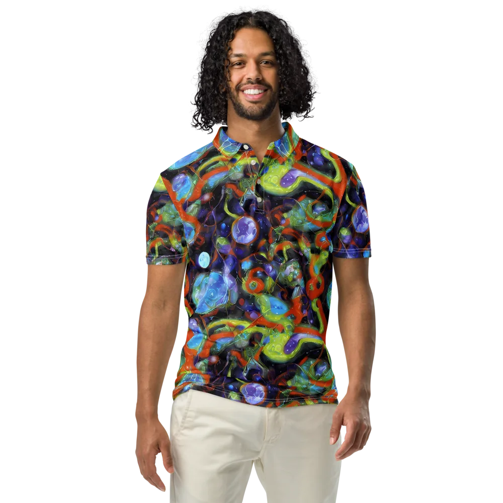 Prism Fever on Men's Slim Fit Polo Shirt — Front