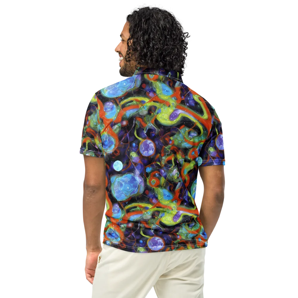 Prism Fever on Men's Slim Fit Polo Shirt — Back