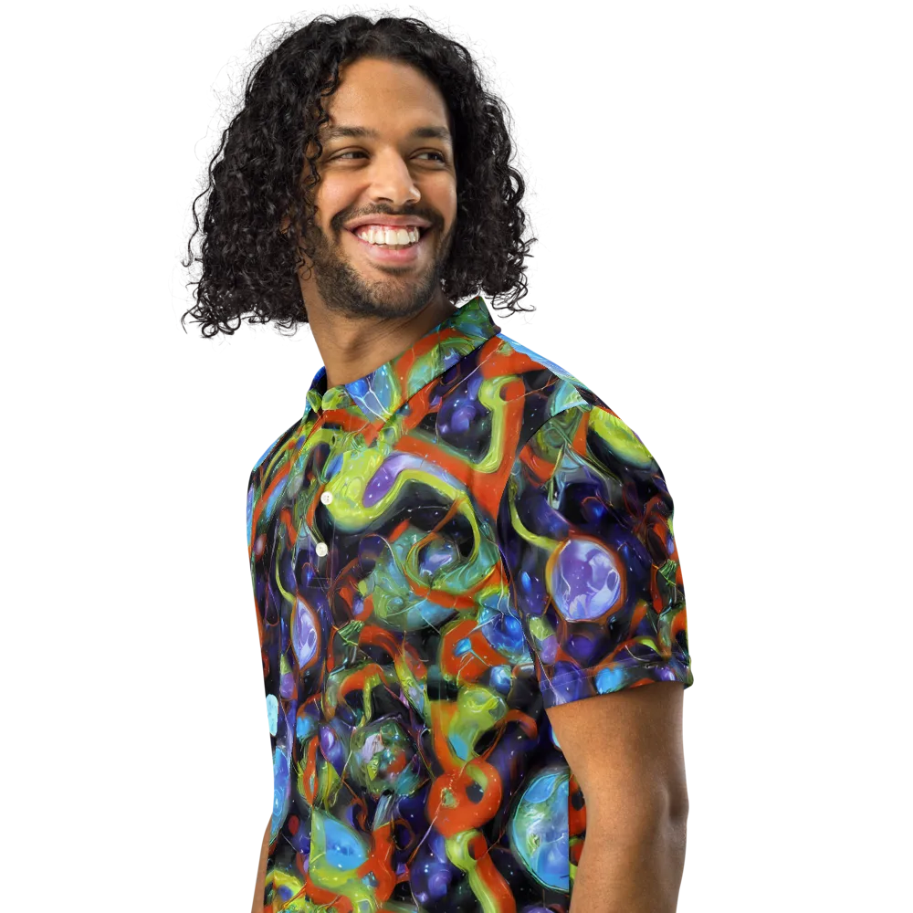 Prism Fever on Men's Slim Fit Polo Shirt — Left Front