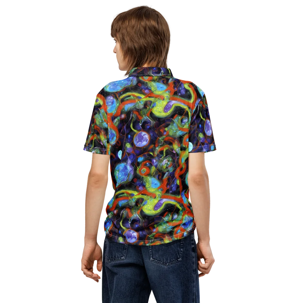 Prism Fever on Men's Slim Fit Polo Shirt — Back