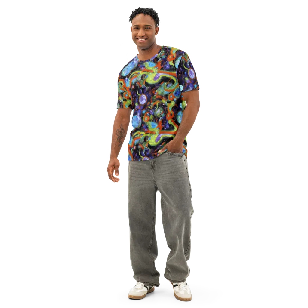 Prism Fever on Men's Cotton Crew Neck T-Shirt — Front
