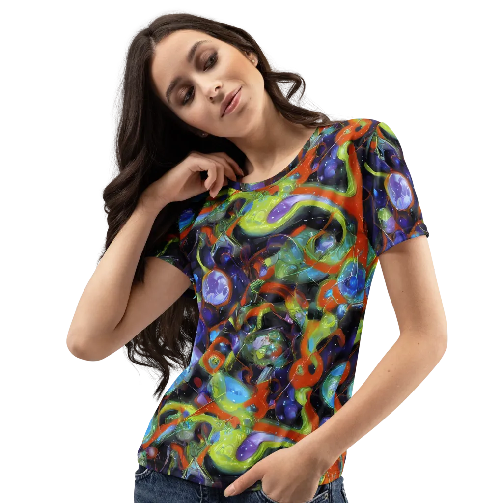 Prism Fever on Women's Crew Neck T-Shirt — Left Front