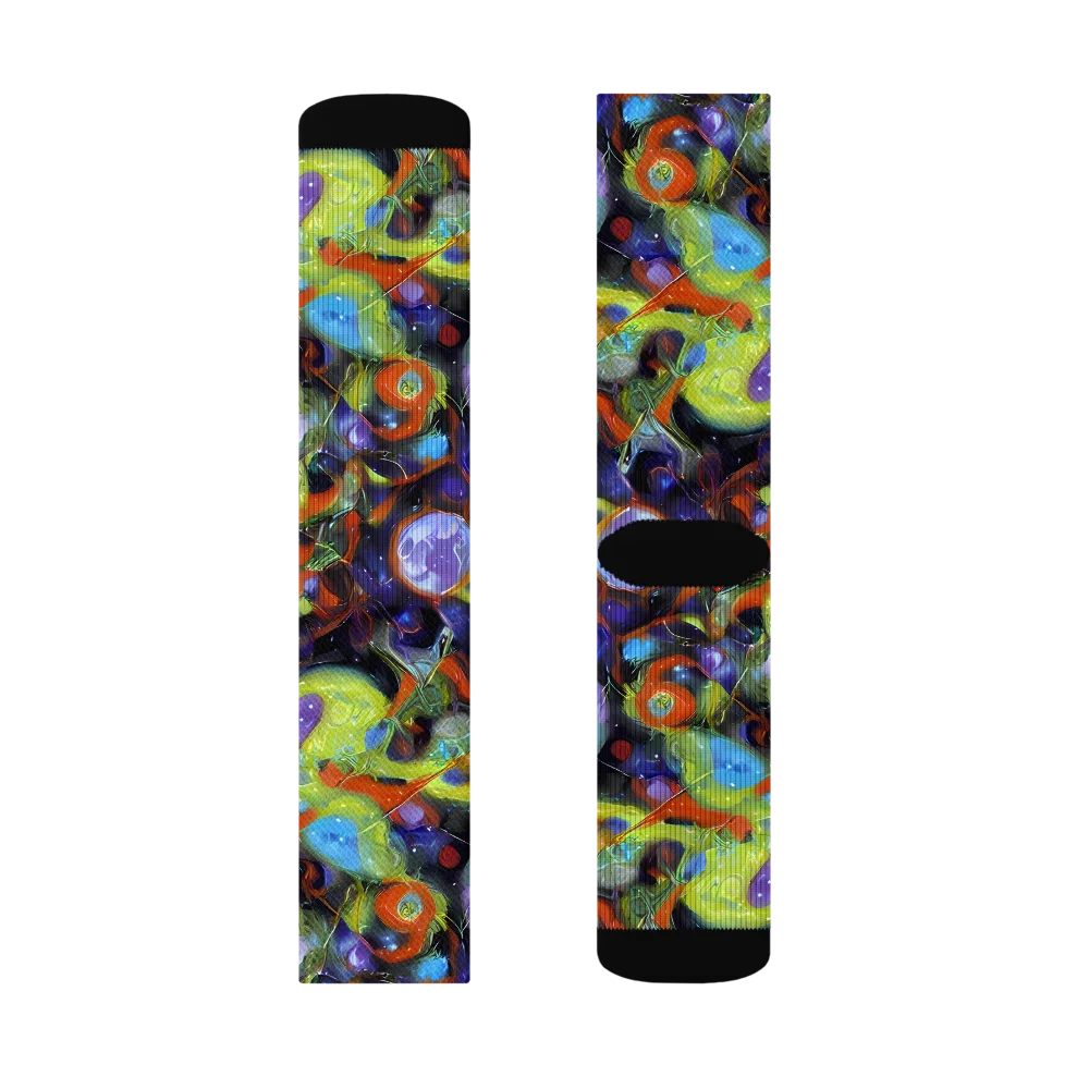 Prism Fever on Socks — Left Sock