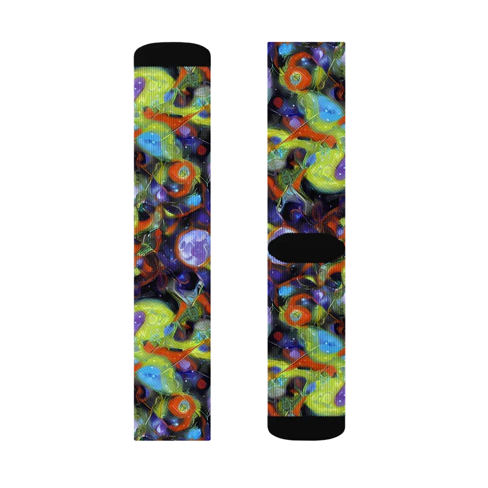 Prism Fever on Socks — Right Sock