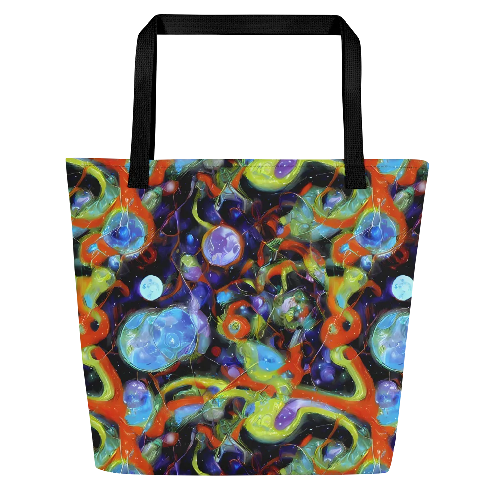 Prism Fever on Large Tote Bag W/ Pocket — Front