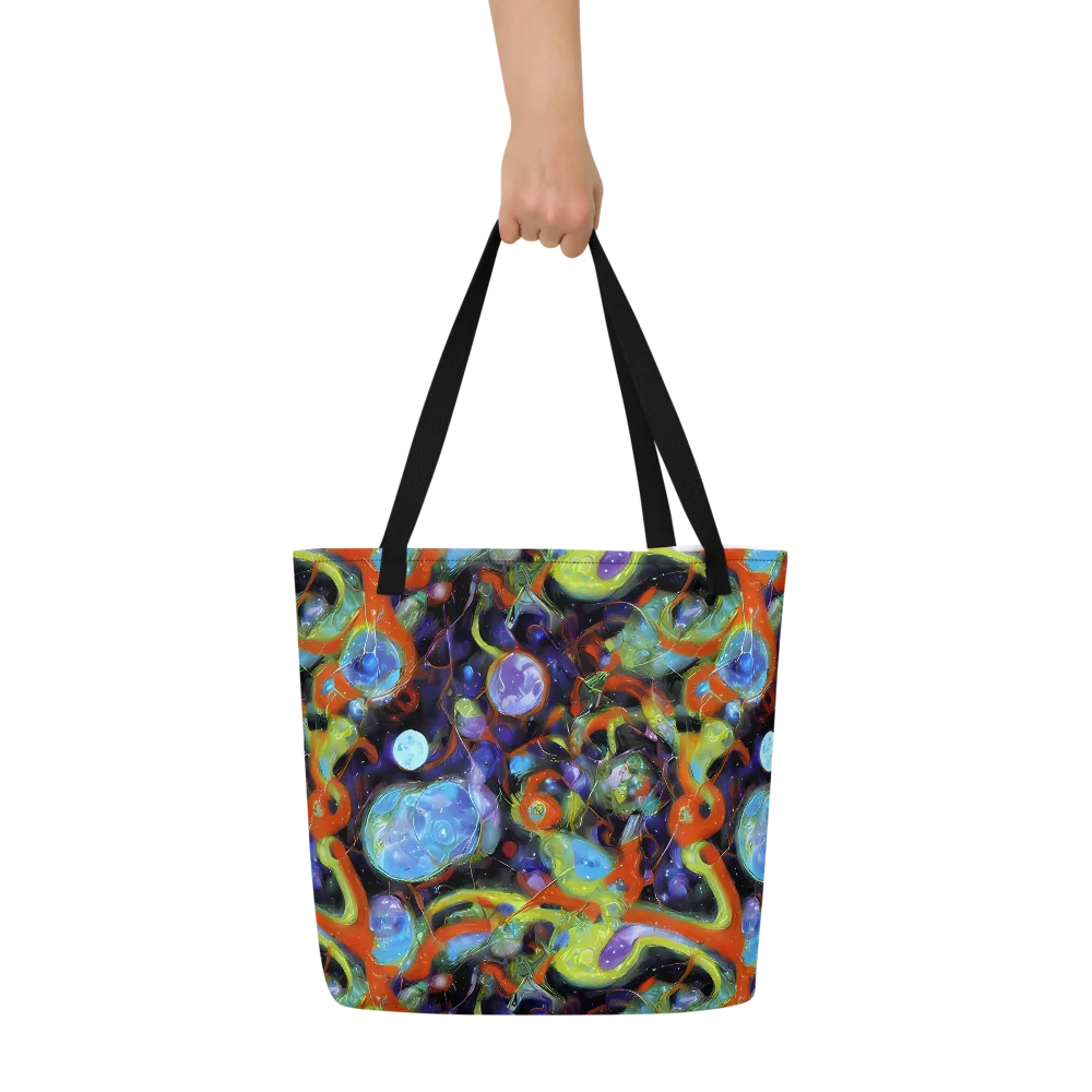 Prism Fever on Large Tote Bag W/ Pocket — Front