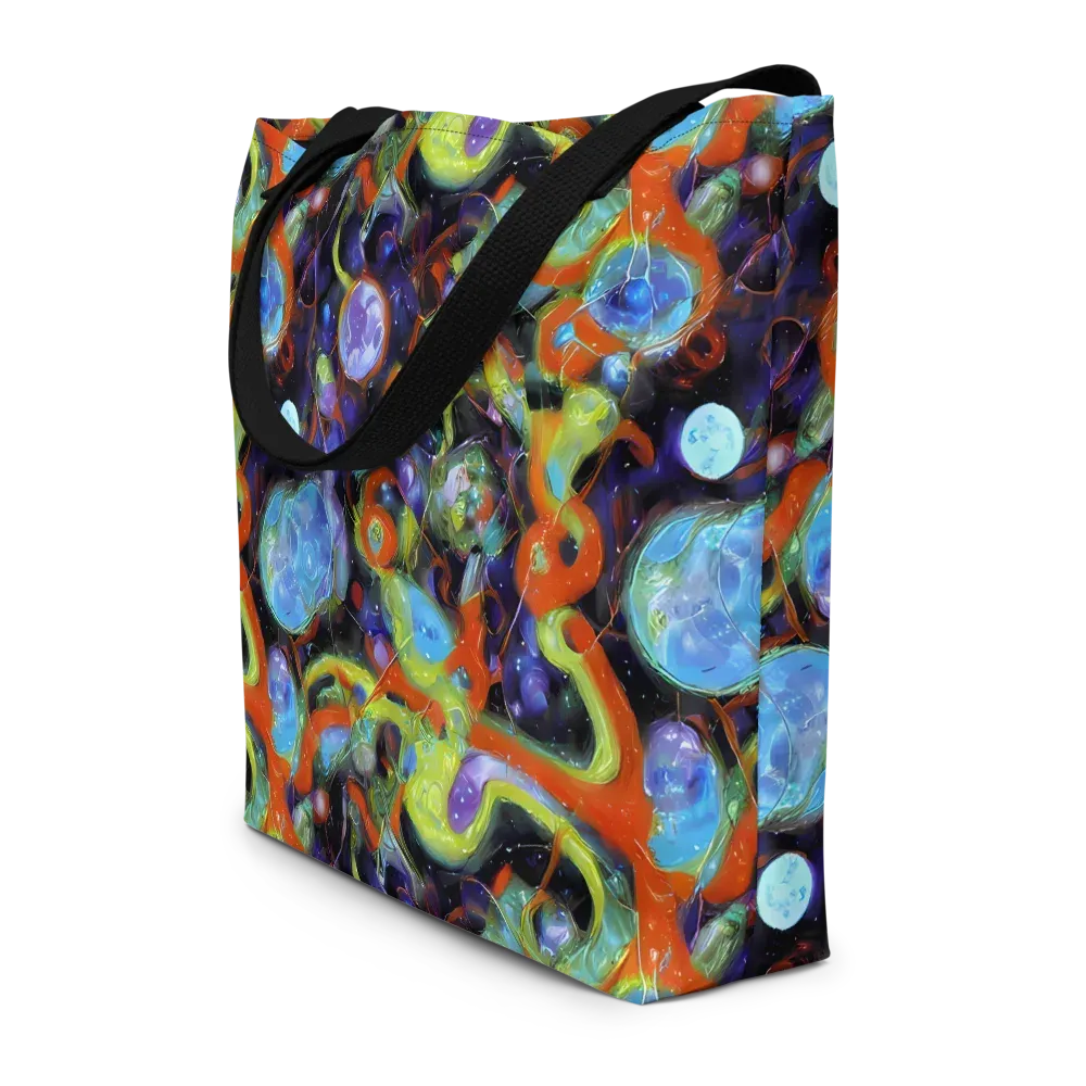 Prism Fever on Large Tote Bag W/ Pocket — Front