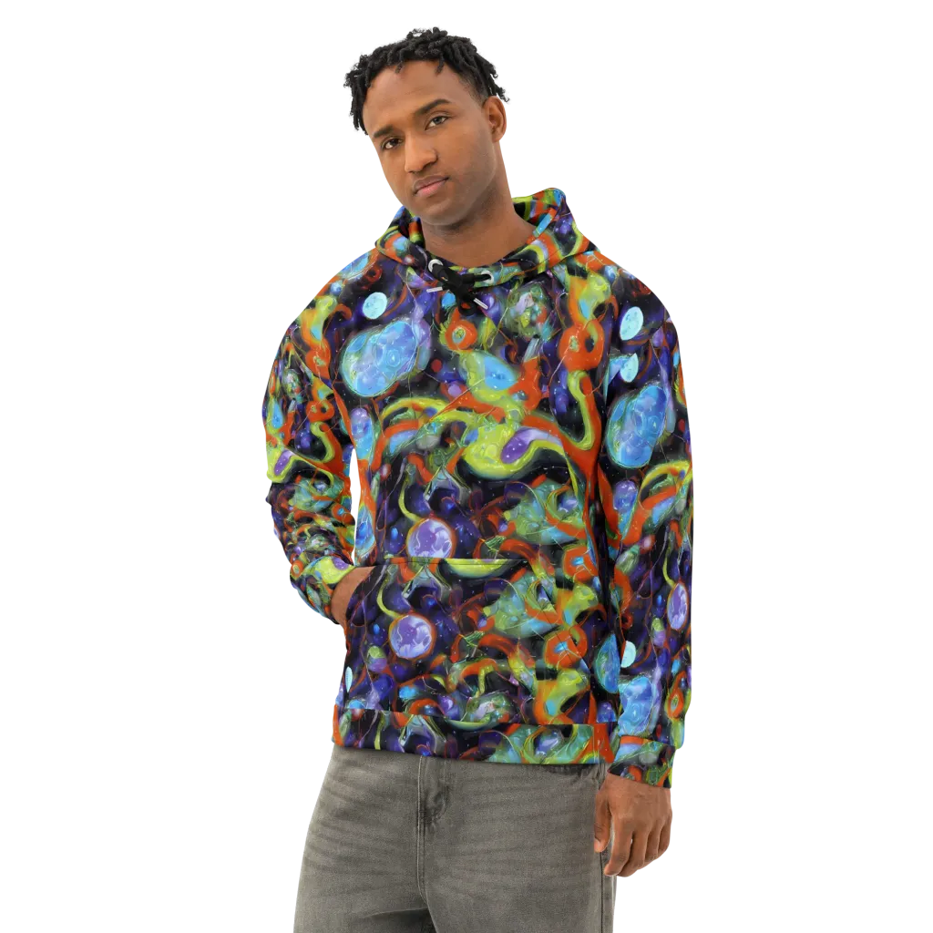 Prism Fever on Cotton Hoodie — Left Front