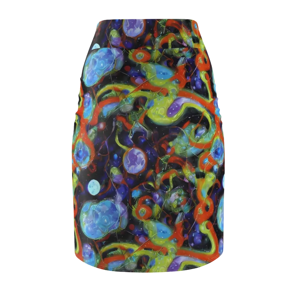Prism Fever on Pencil Skirt — Back