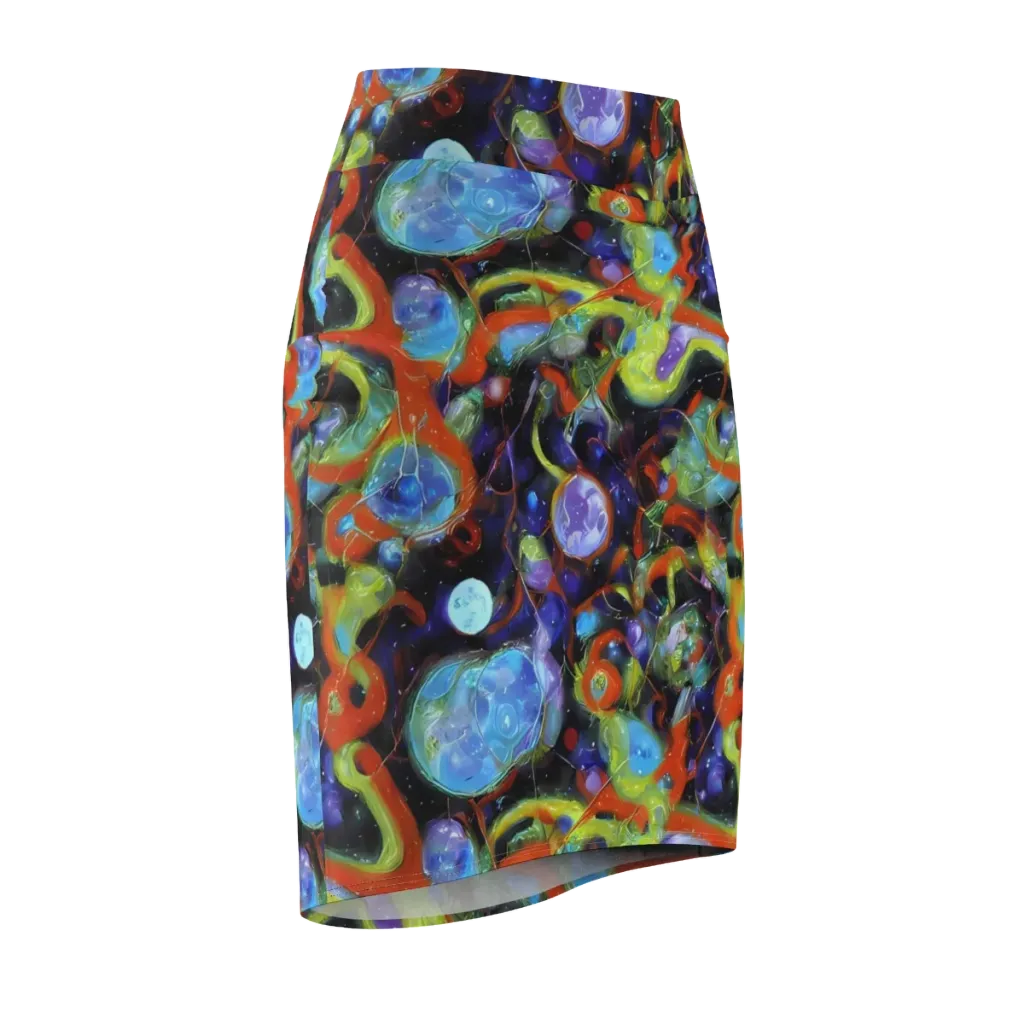 Prism Fever on Pencil Skirt — Front Side