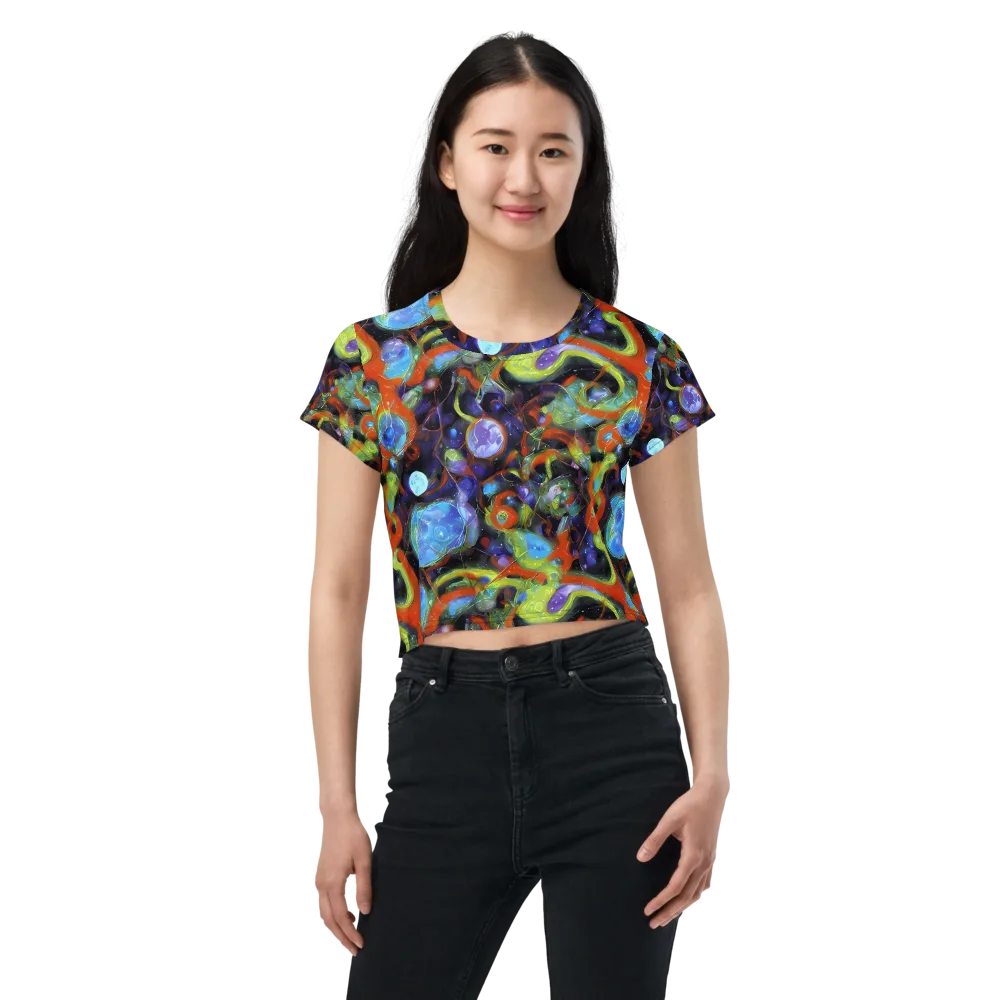 Prism Fever on Crop Tee — Front