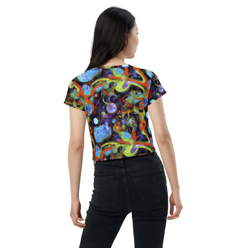 Prism Fever on Crop Tee — Back