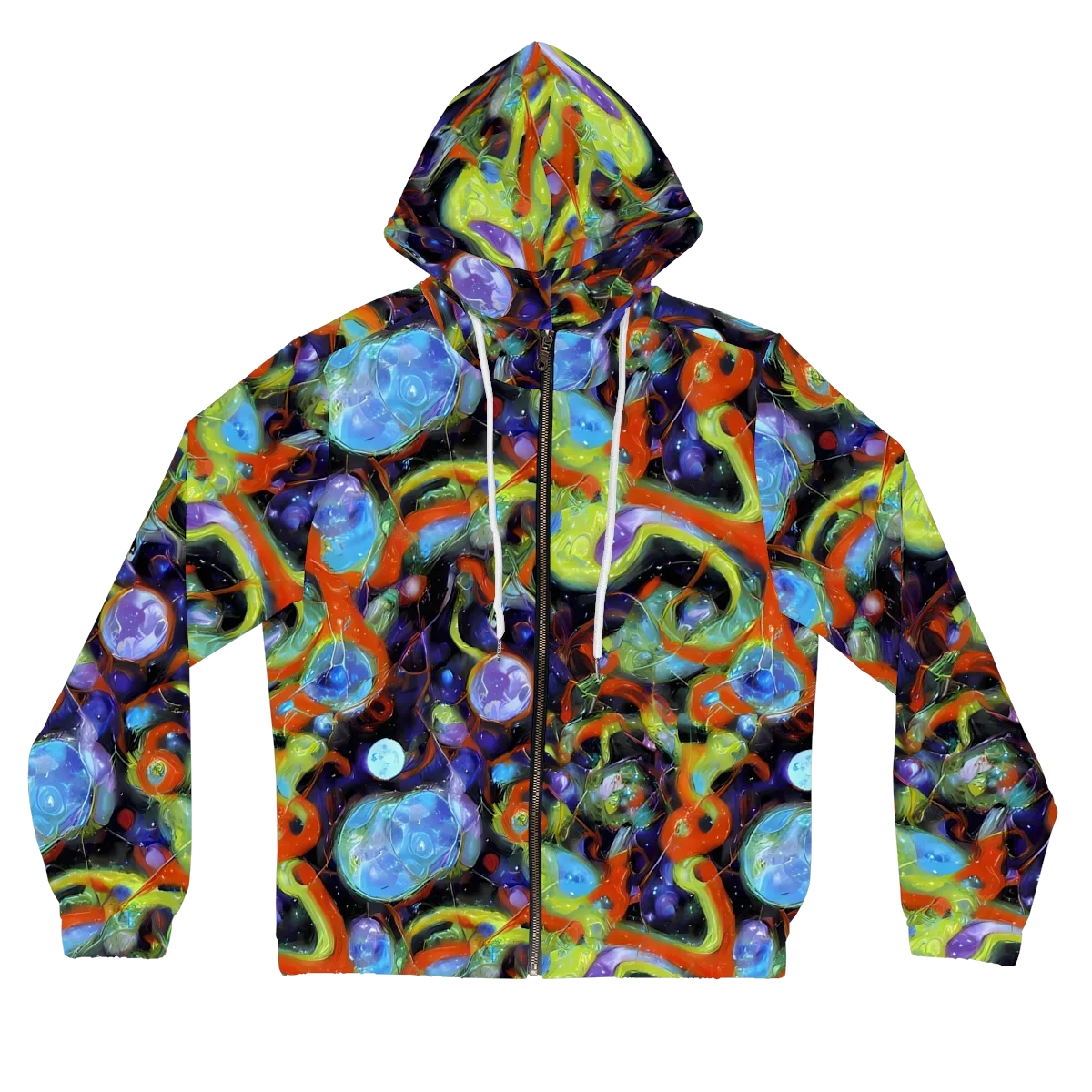Prism Fever on Women's Full-Zip Hoodie — Front