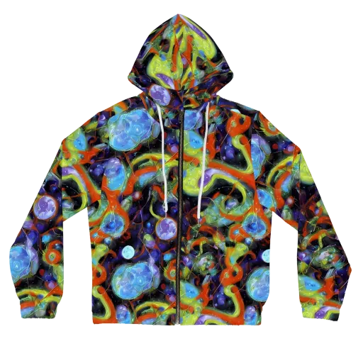 Prism Fever on a Women's Full-Zip Hoodie