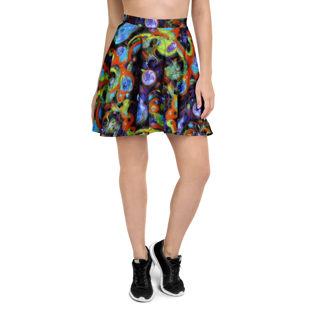 Prism Fever on Skater Skirt — Front