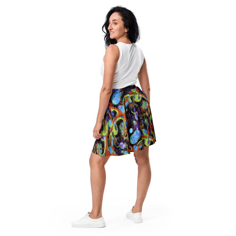 Prism Fever on Skater Skirt — Back